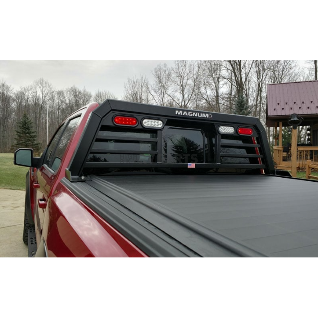 Magnum Truck Racks Headache Rack Louvered Aluminum Black Matte Powder Coated 604LW